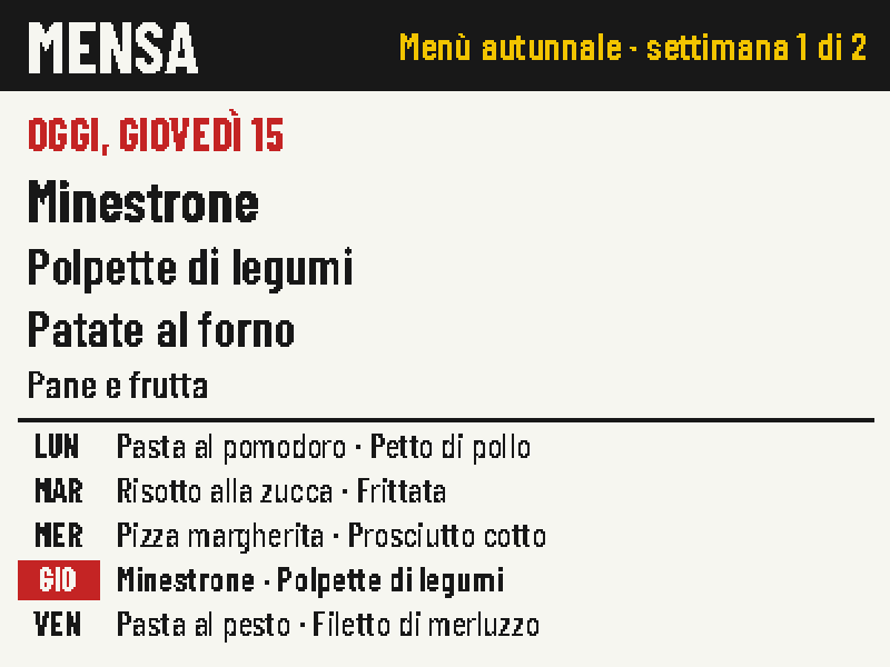 La pagina Mensa